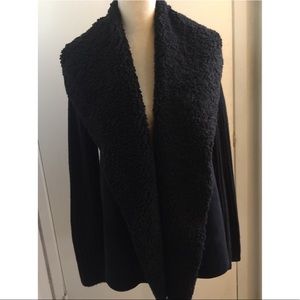 Heavy black long sleeve coat